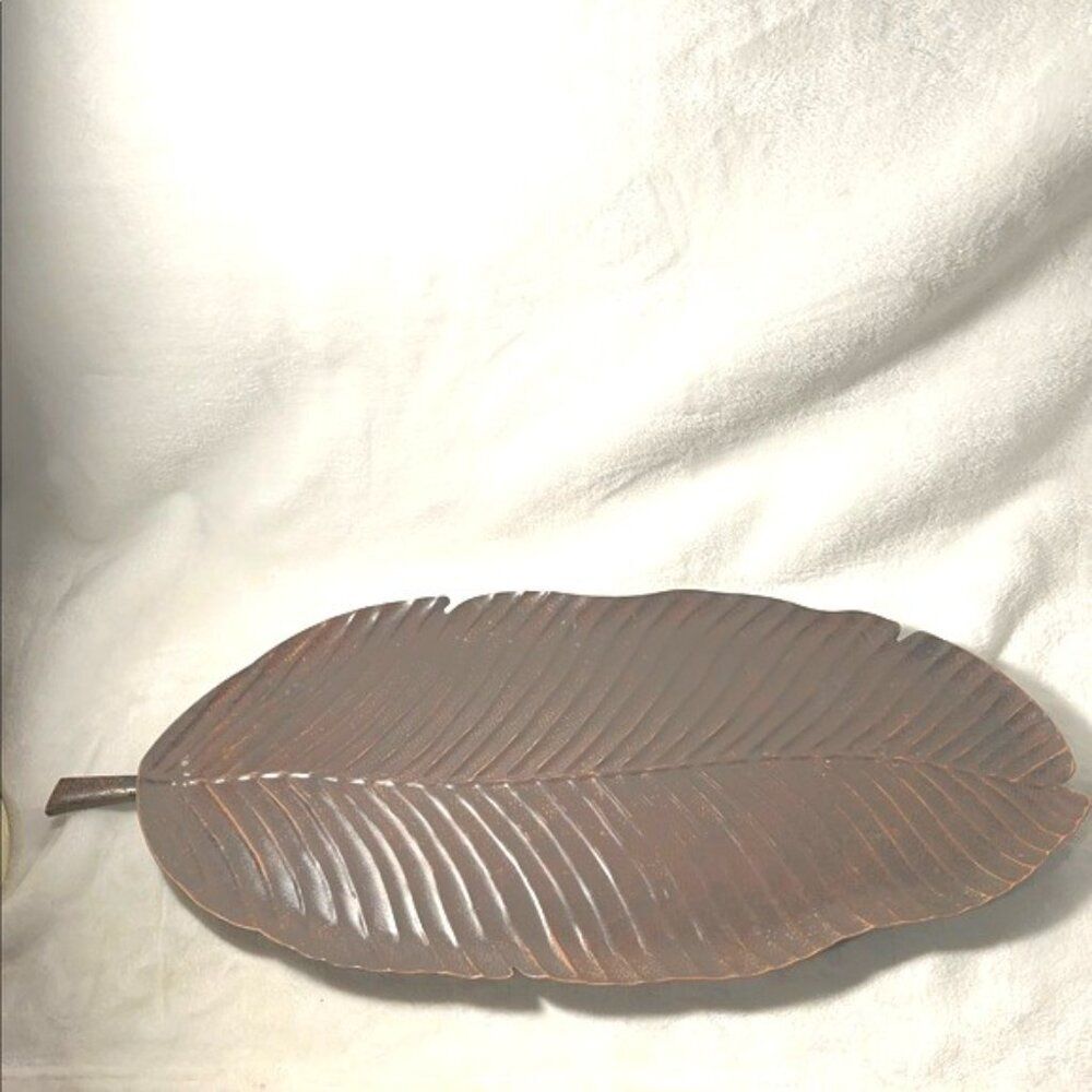 PartyLite Retired Island Escape Banana Leaf Tray